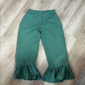 Matilda Jane Green Ruffled women’s Pants, New without no holes or stains, size M